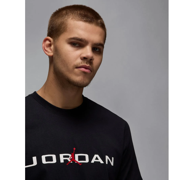 Чоловіча Футболка Jordan M JD AIR SS CREW Чорний M (7dIB7353-010 M)