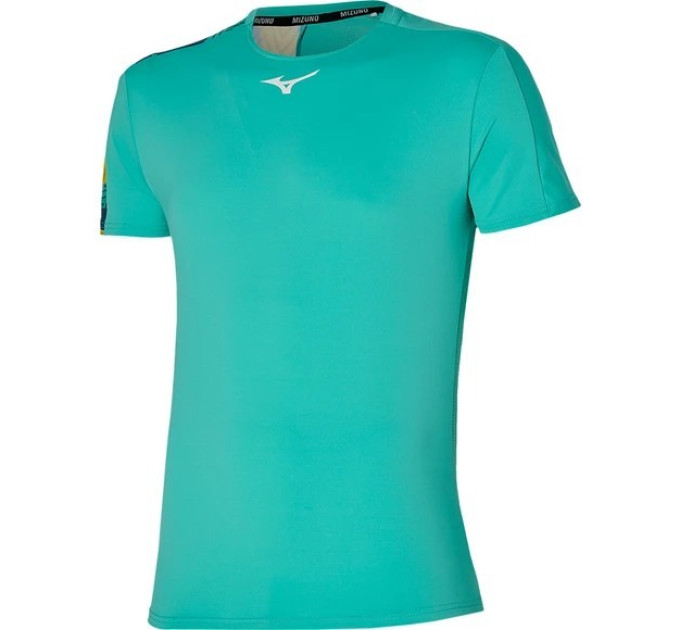 Чоловіча Футболка MIZUNO Shadow Tee бірюзовий (L) 62GA2001-13 L