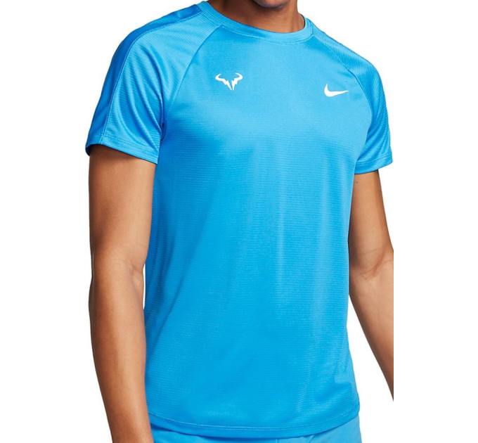 Чоловіча Футболка Nike RAFA MNK DF CHALLENGER TOP SS Блакитний XL (DV2887-435 XL)