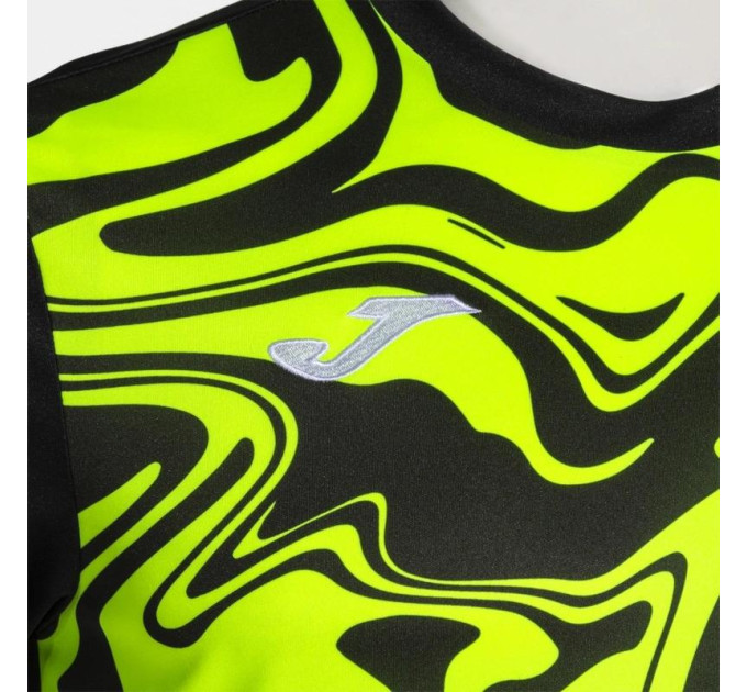 Футболка Joma LION II Чорний Салатовий XL (103729.121 XL)