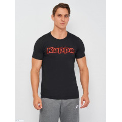 Футболка Kappa T-shirt Mezza Manica Girocollo stampa logo petto чорний M Чоловік K1335 Nero-M