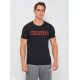 Футболка Kappa T-shirt Mezza Manica Girocollo stampa logo petto чорний M Чоловік K1335 Nero-M