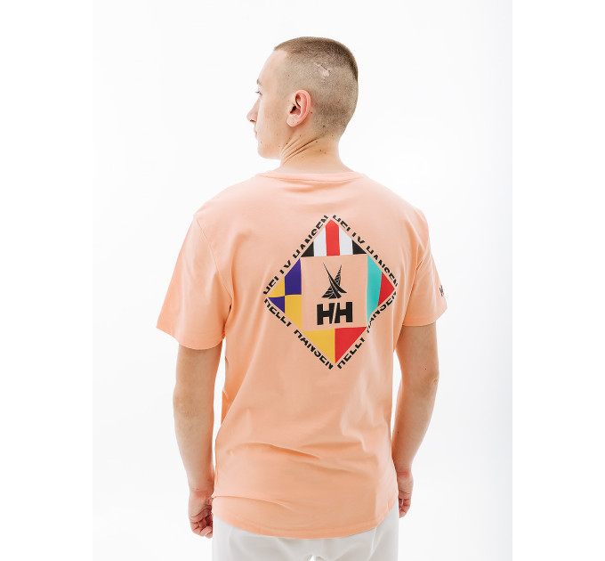 Чоловіча Футболка HELLY HANSEN SHORELINE T-SHIRT 2.0 Кораловий L (7d34222-058 L)