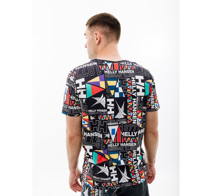 Чоловіча Футболка HELLY HANSEN NEWPORT T-SHIRT Різнокольоровий XL (7d34303-599 XL)