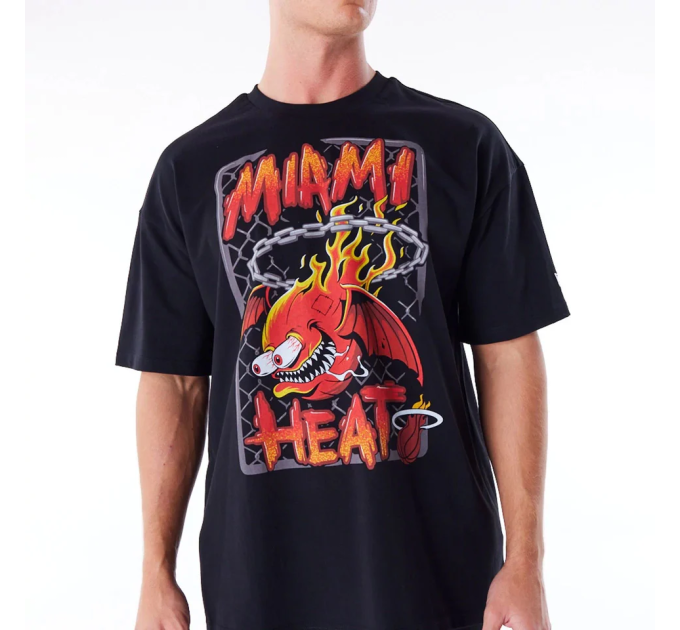 Чоловіча Футболка New Era GRAPHIC HEAT Чорний S (7d60565041 S)