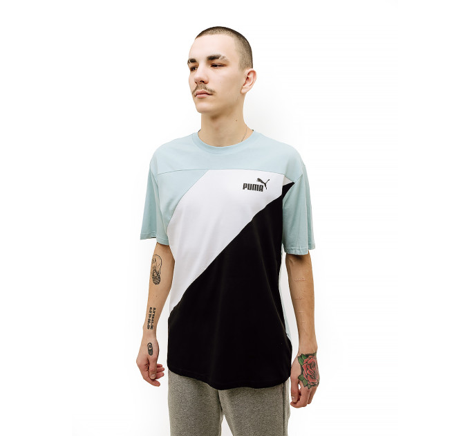 Чоловіча Футболка Puma POWER Colorblock Tee Різнокольоровий XL (7d67892922 XL)
