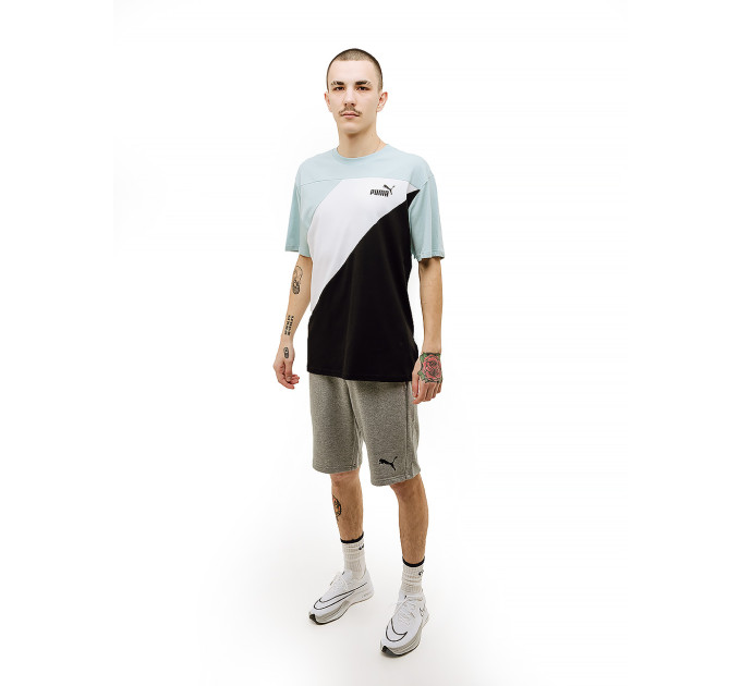 Чоловіча Футболка Puma POWER Colorblock Tee Різнокольоровий XL (7d67892922 XL)