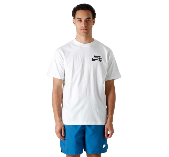 Чоловіча Футболка Nike M SB TEE LOGO LBR Білий S (7dDC7817-100 S)