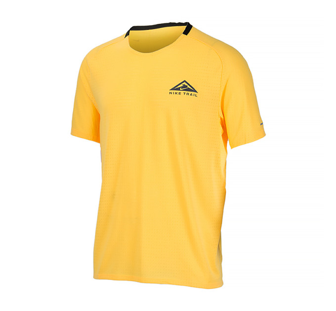 Чоловіча Футболка Nike M NK DF SOLAR CHASE SS TOP Помаранчевий L (DV9305-848)