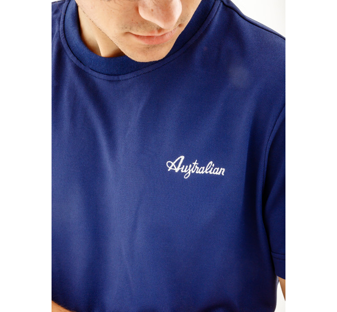 Чоловіча Футболка AUSTRALIAN EASY TECH PIQUE' T-SHIRT R-FIT Синій L (7dLSUTS0003-842A L)