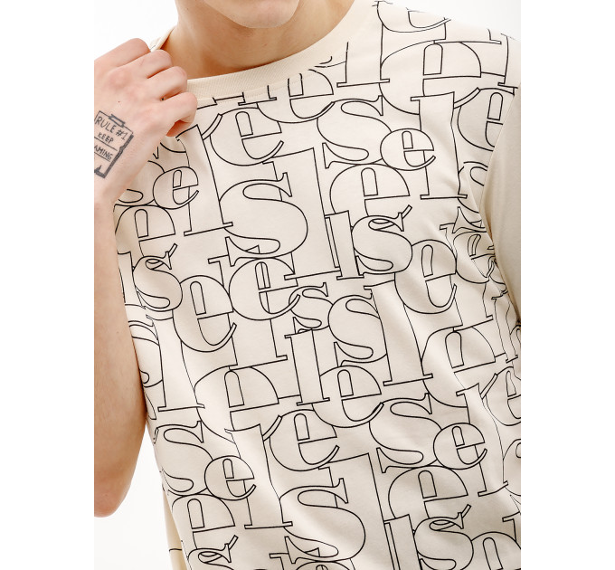 Чоловіча Футболка Ellesse Gilliano T-Shirt Бежевий S (7dSHV20113-904 S)
