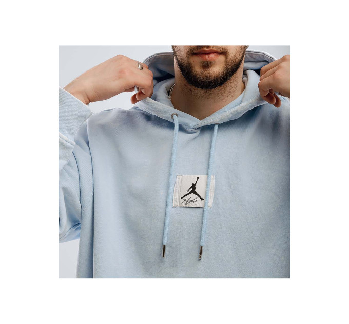 Чоловіче Худі JORDAN M J ESS STMT WASH FLC PO Блакитний L (7dDR3087-411 L)