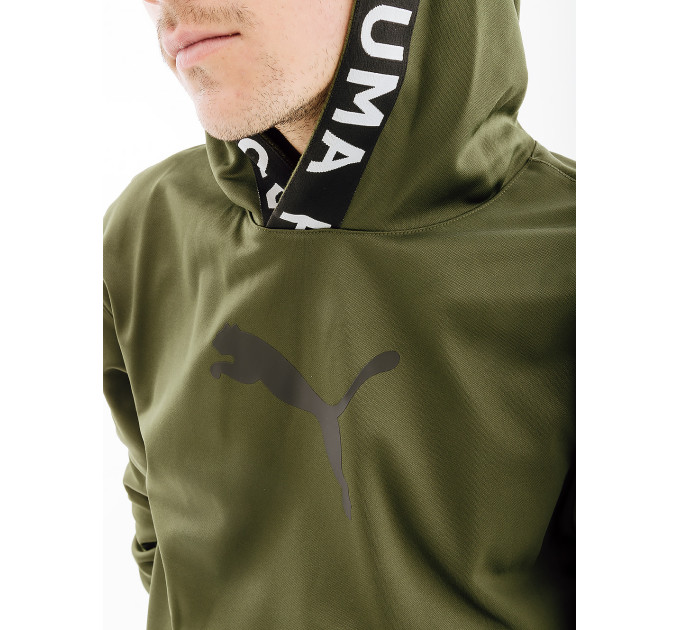 Чоловіче Худі Puma TRAIN PWR FLEECE HOODIE Хакі M (7d52089333 M)