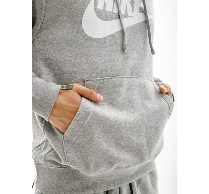 Чоловіче Худі Nike M NSW CLUB HOODIE PO BB GX Сірий XL (7dBV2973-063 XL)
