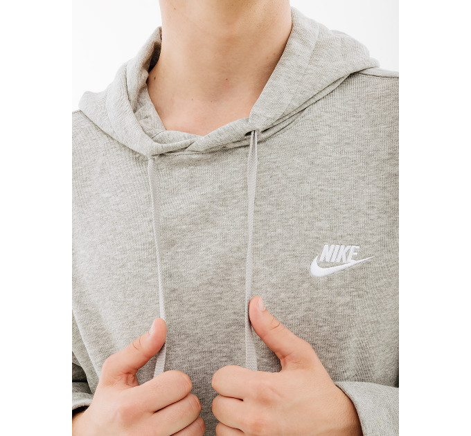 Чоловіче Худі Nike CLUB HOODIE PO FT Сірий 2XL (7dCZ7857-063 2XL)