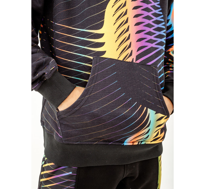 Чоловіче Худі AUSTRALIAN HOODIE FLEECE CHAOS Чорний 2XL (7dHCUFE0058-001 2XL)