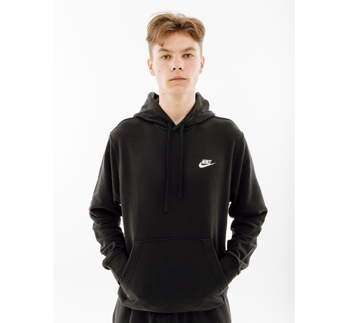 Чоловіче Худі Nike M NSW CLUB HOODIE PO FT Чорний XL (CZ7857-010)