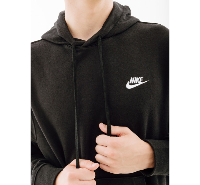 Чоловіче Худі Nike M NSW CLUB HOODIE PO FT Чорний XL (CZ7857-010)