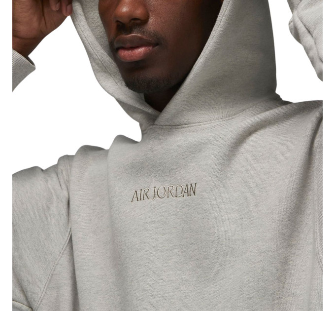 Чоловіче Худі Air Jordan Wordmark Fleece Hoodie Сірий S (7dFJ1966-050 S)