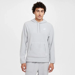 Чоловіче Худі Nike M NK CLUB WINTERIZED PO HOODIE Сірий L (7dFZ0660-077 L)