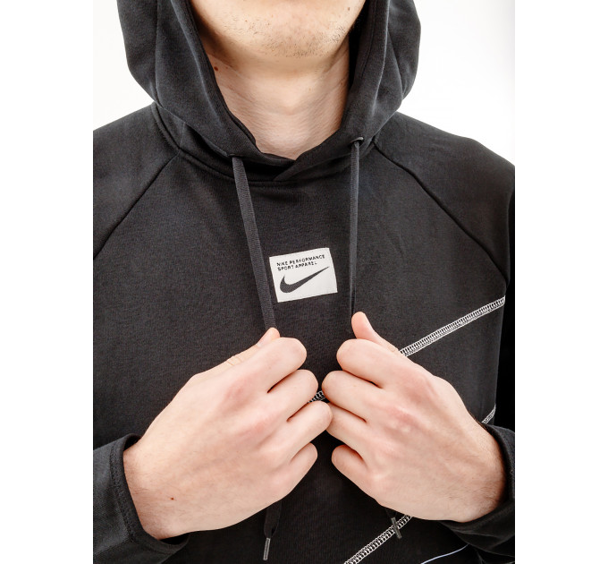 Чоловіче Худі Nike DF Q5 FLC PO Чорний 2XL (7dDQ6620-010 2XL)