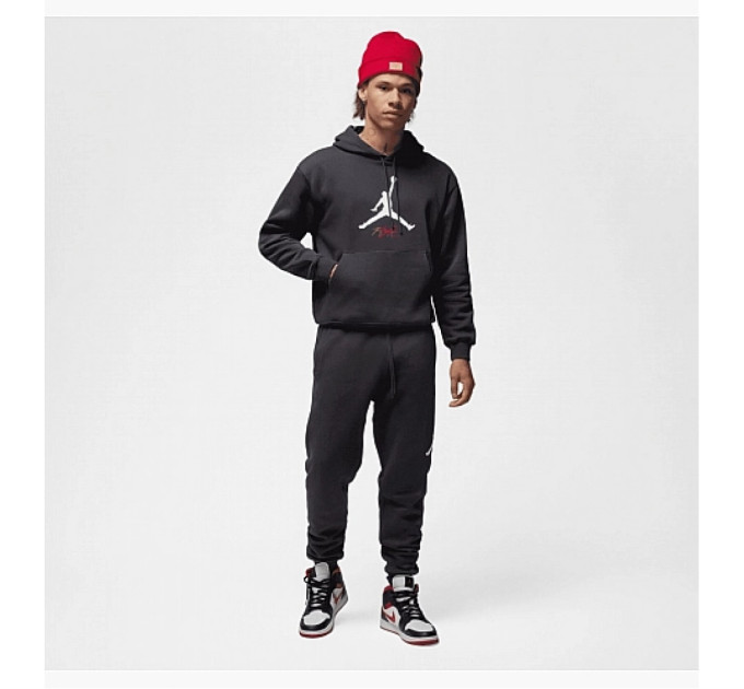 Чоловіче Худі Jordan M J ESS FLC BASELINE HOODIE Чорний XL (7dFD7545-010 XL)