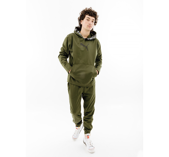 Чоловіче Худі Puma TRAIN PWR FLEECE HOODIE Хакі S (7d52089333 S)