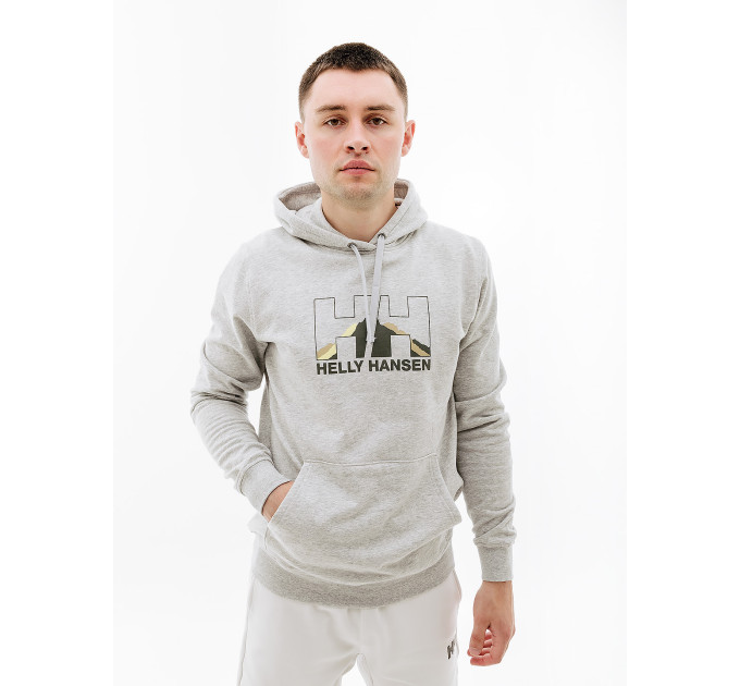 Чоловіче Худі HELLY HANSEN NORD GRAPHIC PULL OVER HOODIE Сірий XL (7d62975-950 XL)
