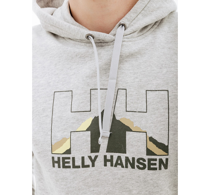 Чоловіче Худі HELLY HANSEN NORD GRAPHIC PULL OVER HOODIE Сірий XL (7d62975-950 XL)