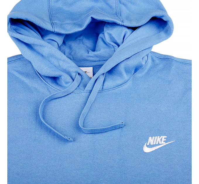 Чоловіче Худі Nike CLUB HOODIE PO BB Блакитний M (7dBV2654-450 M)