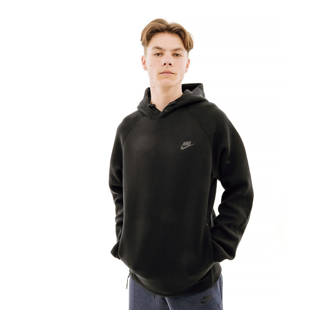 Чоловіче Худі Nike M NK TCH FLC PO HOODIE Чорний XL (7dFB8016-010 XL)