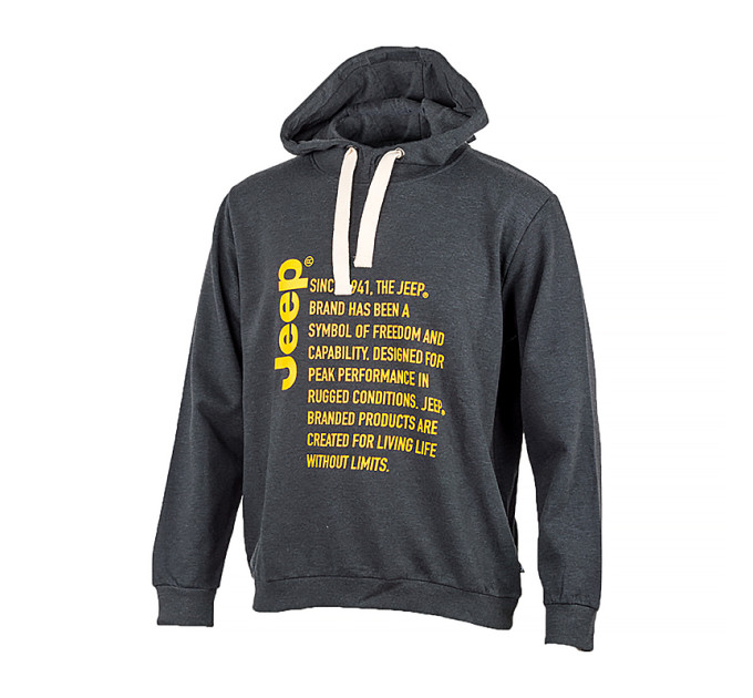 Чоловіче Худі JEEP HOODED SWEATSHIRT Since 1941 Сірий 2XL (O102569-J867 2XL)