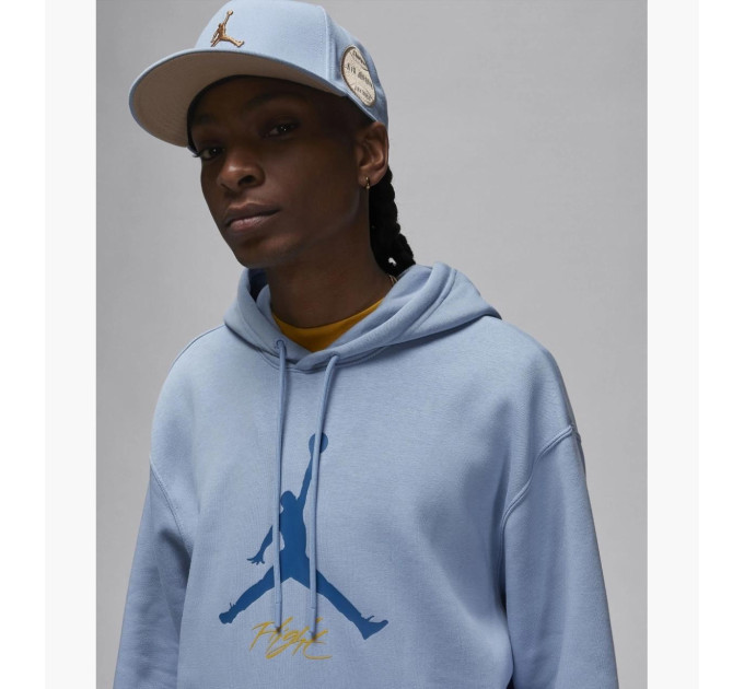 Чоловіче Худі JORDAN M J ESS FLC BASELINE HOODIE Блакитний L (7dFD7545-436 L)