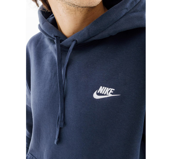Чоловіче Худі Nike CLUB HOODIE PO BB Синій 2XL (7dBV2654-410 2XL)