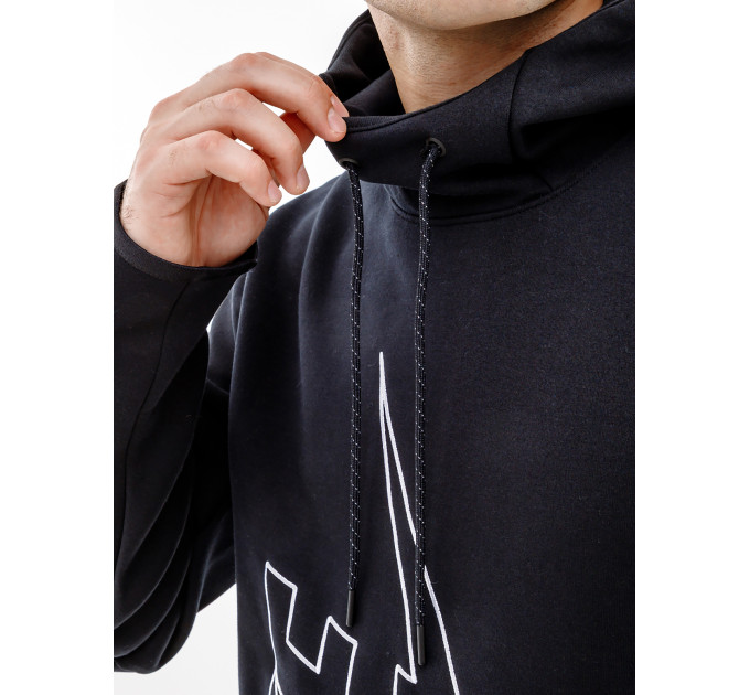 Чоловіче Худі Nike TCH FLC GX PO HOODIE Чорний 2XL (7dDX0577-010 2XL)