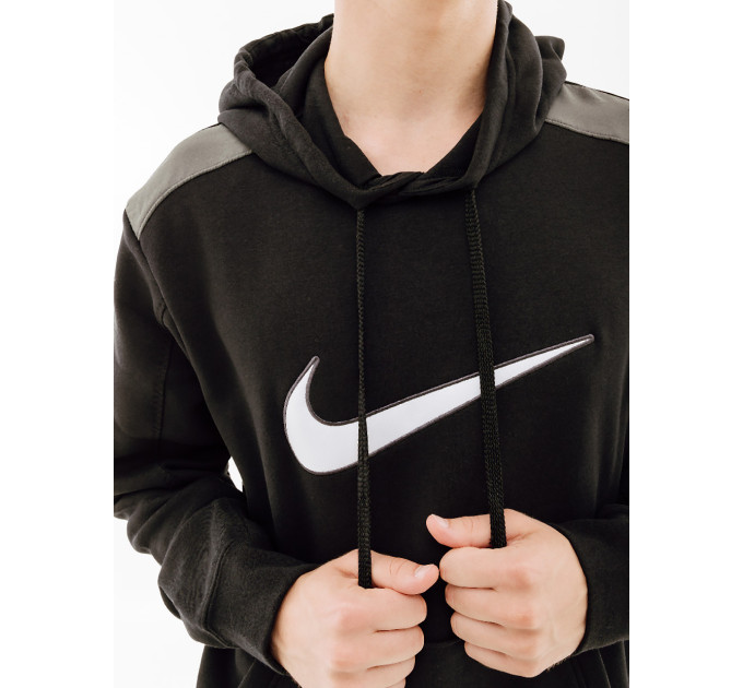 Чоловіче Худі Nike FLC HOODIE BB Чорний M (7dFN0247-010 M)