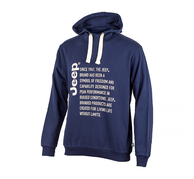 Чоловіче Худі JEEP HOODED SWEATSHIRT Since 1941 Синій L (O102569-K876 L)