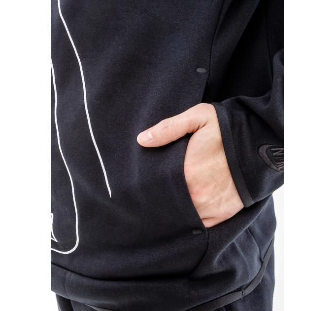 Чоловіче Худі Nike TCH FLC GX PO HOODIE Чорний XL (7dDX0577-010 XL)