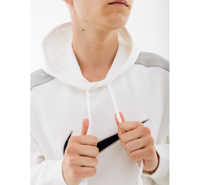 Чоловіче Худі Nike FLC HOODIE BB Білий XL (7dFN0247-100 XL)