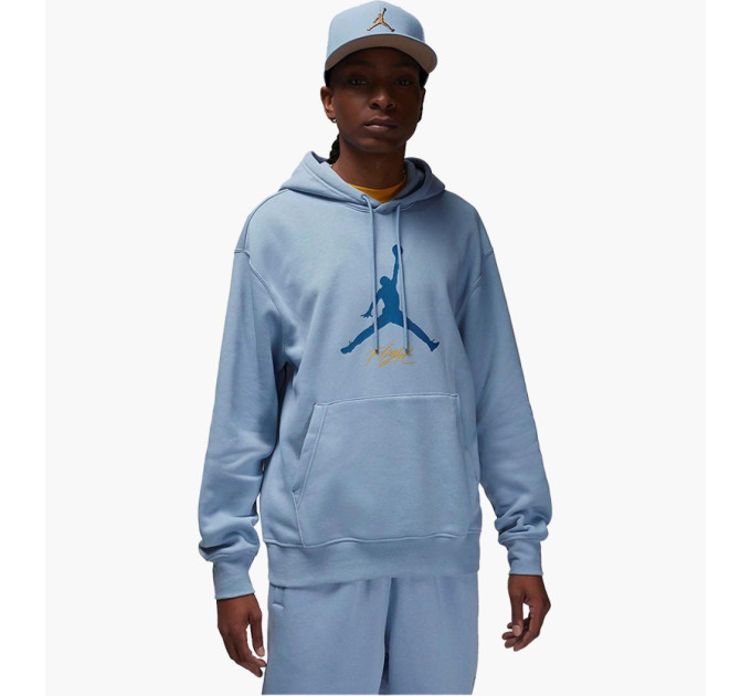 Чоловіче Худі JORDAN M J ESS FLC BASELINE HOODIE Блакитний XL (7dFD7545-436 XL)
