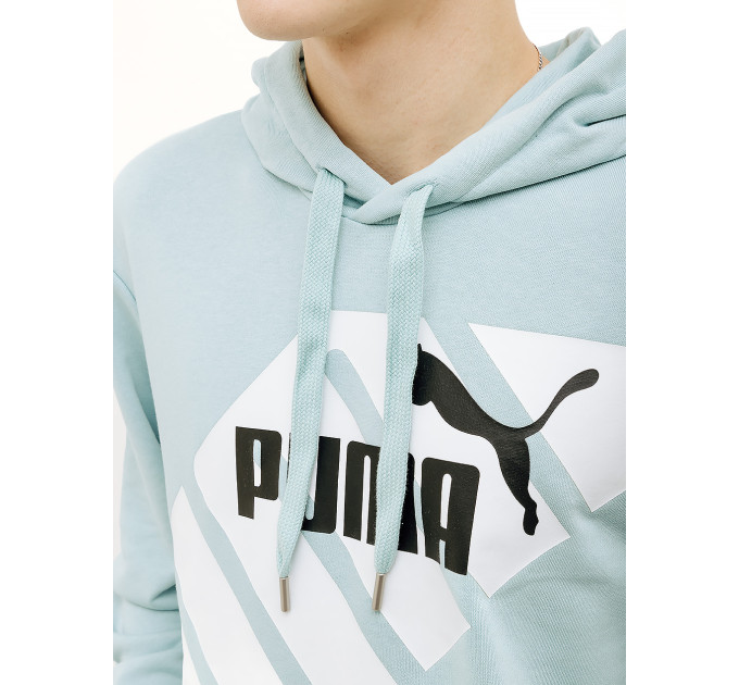 Чоловіче Худі Puma POWER Graphic Hoodie Бірюзовий M (7d67896322 M)