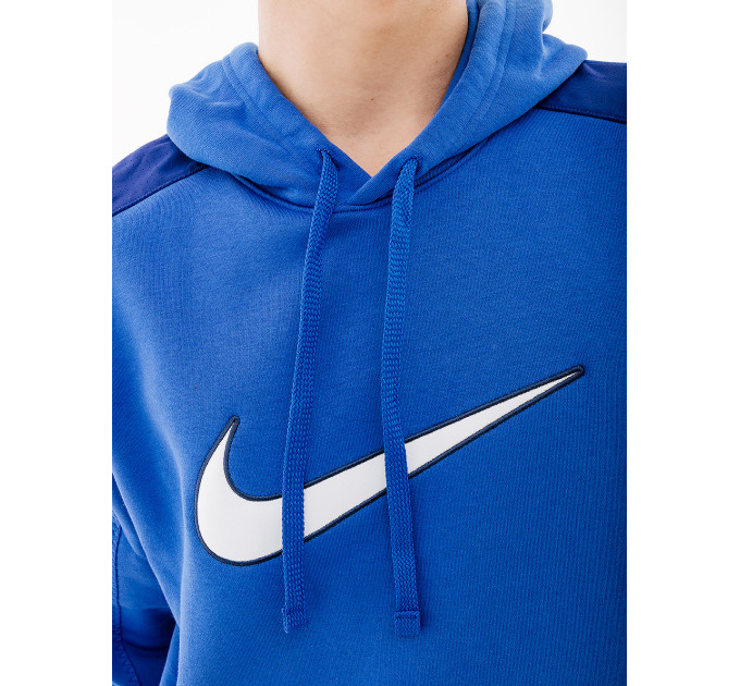 Чоловіче Худі Nike FLC HOODIE BB Блакитний XL (7dFN0247-480 XL)