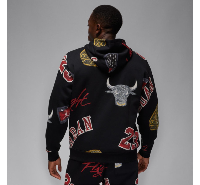 Чоловіче Худі Jordan Essential Aop Fleece Різнокольоровий S (7dFN4545-010 S)