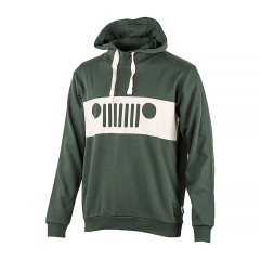 Чоловіче Худі JEEP HOODED SWEATSHIRT GRILLE Print Хакі L (O102565-E844 L)