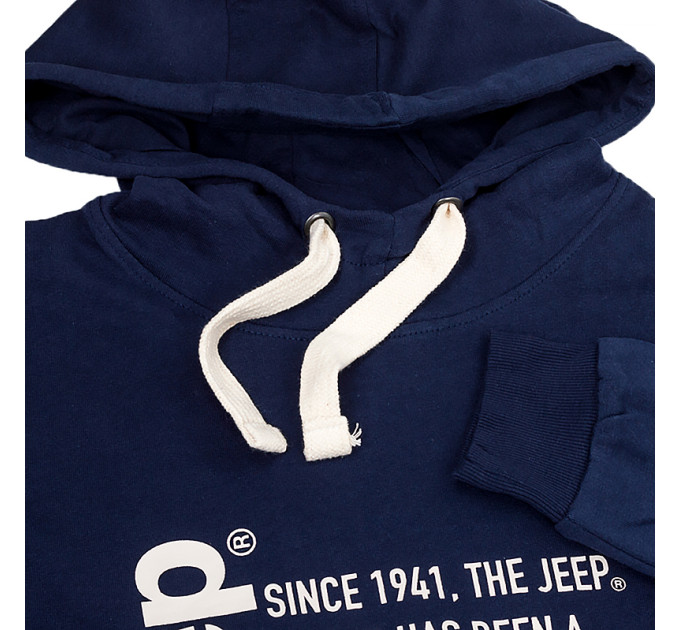Чоловіче Худі JEEP HOODED SWEATSHIRT Since 1941 Синій 2XL (O102569-K876 2XL)