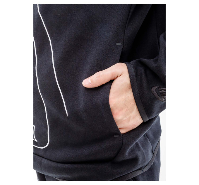 Чоловіче Худі Nike TCH FLC GX PO HOODIE Чорний S (7dDX0577-010 S)