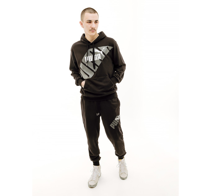 Чоловіче Худі Puma POWER Graphic Hoodie Чорний L (7d67896301 L)