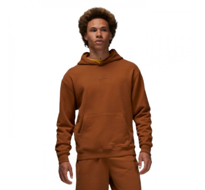 Чоловіче Худі Air Jordan Wordmark Fleece Hoodie Коричневий L (7dFJ1966-281 L)