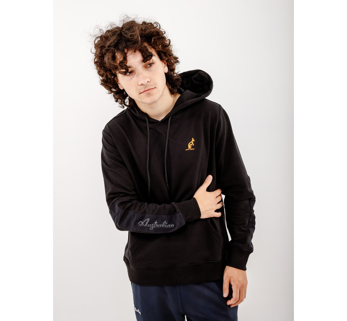 Чоловіче Худі AUSTRALIAN CITY FLEECE-SLAM HOODIE Чорний S (7dLSUFE0018-003 S)