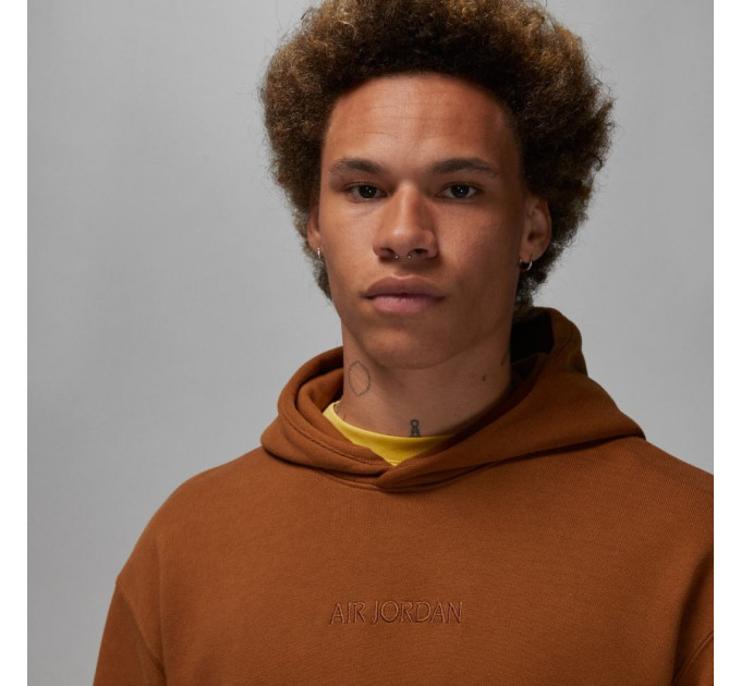 Чоловіче Худі Air Jordan Wordmark Fleece Hoodie Коричневий XL (7dFJ1966-281 XL)